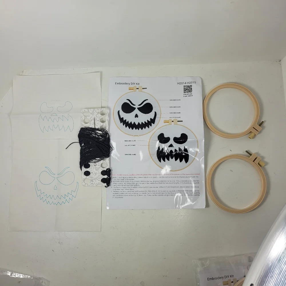 Halloween Embroidery DIY Kit with Hoops - Picture 11 of 16